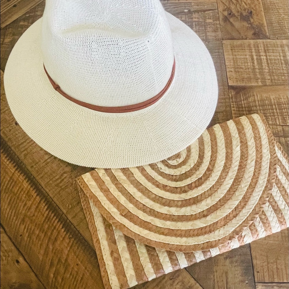 Bali Stripe Rattan Clutch - Picture 4 of 4